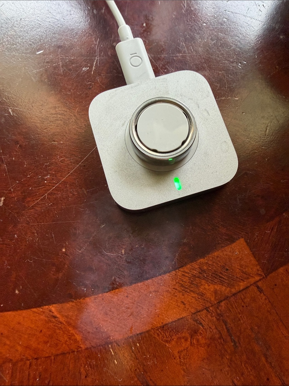 Silver OURA with Docking charger